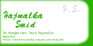 hajnalka smid business card